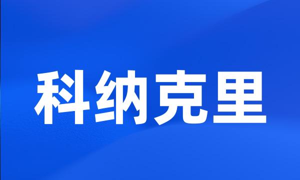 科纳克里