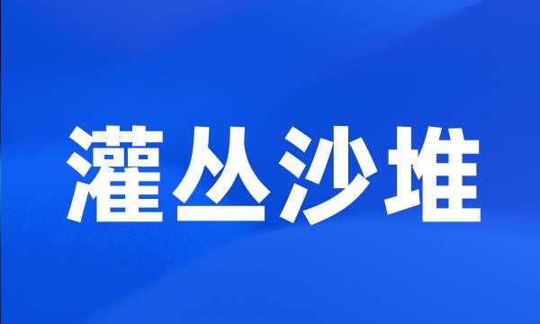 灌丛沙堆