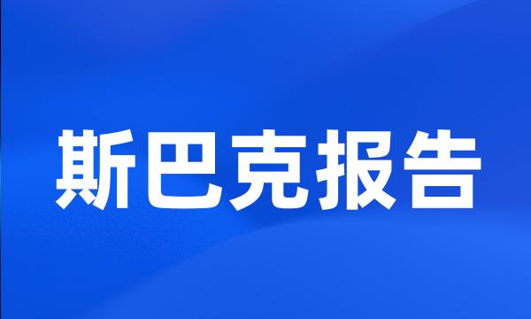 斯巴克报告