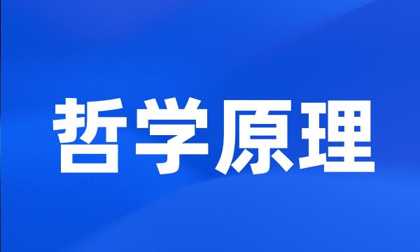 哲学原理