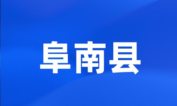 阜南县