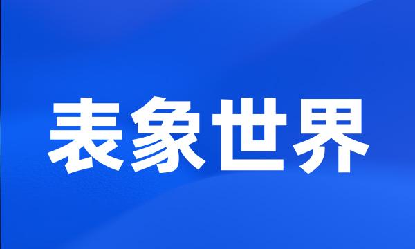 表象世界