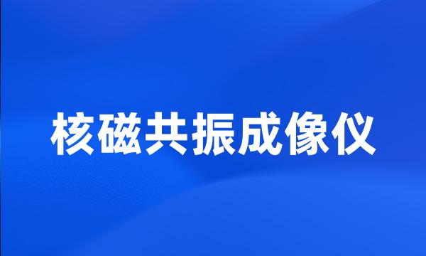 核磁共振成像仪