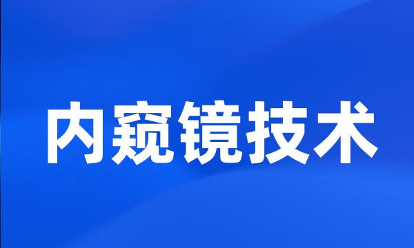 内窥镜技术