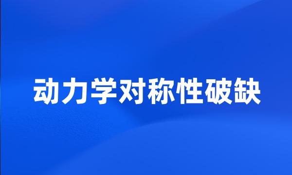 动力学对称性破缺