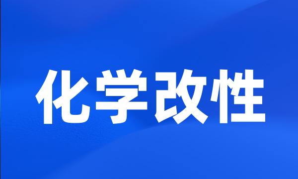 化学改性