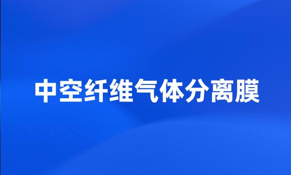 中空纤维气体分离膜