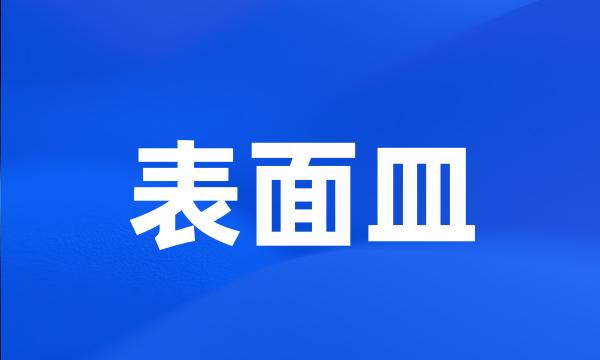 表面皿