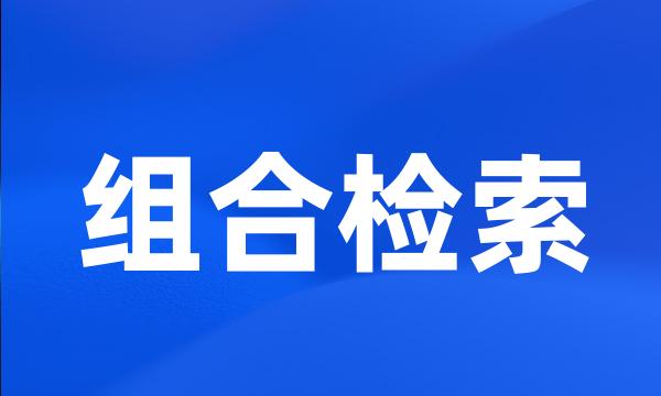 组合检索