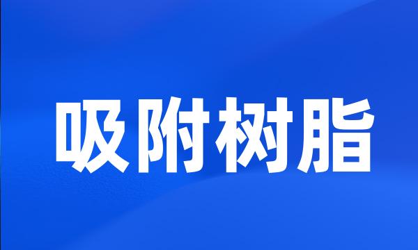 吸附树脂