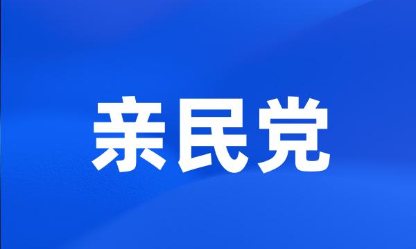 亲民党