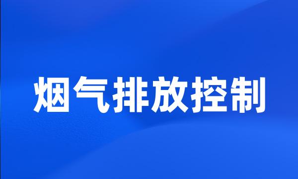 烟气排放控制