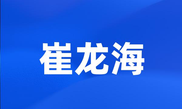 崔龙海