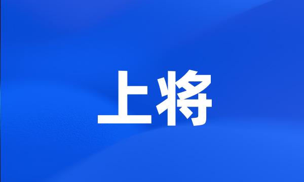 上将