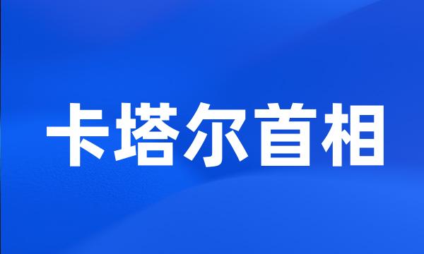 卡塔尔首相