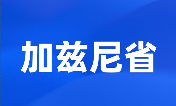 加兹尼省