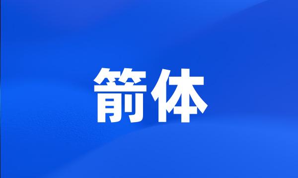 箭体