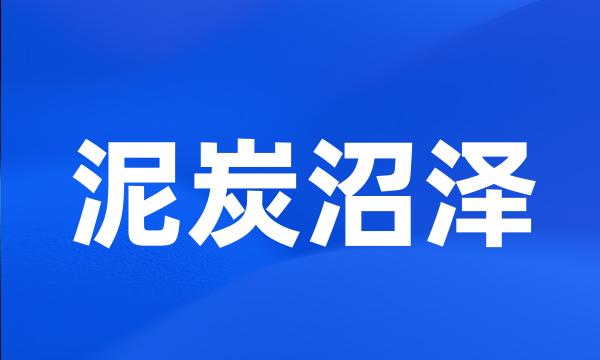 泥炭沼泽