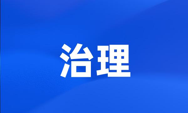 治理