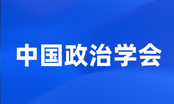 中国政治学会