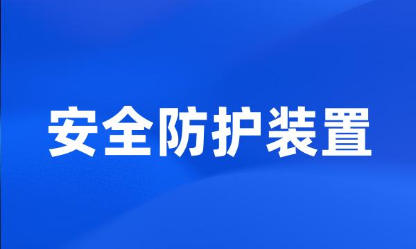 安全防护装置