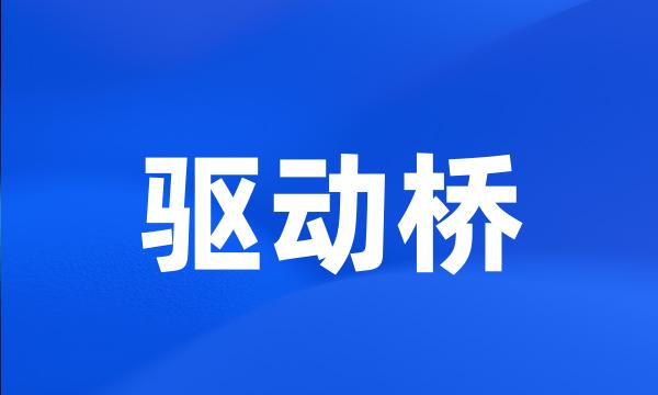 驱动桥