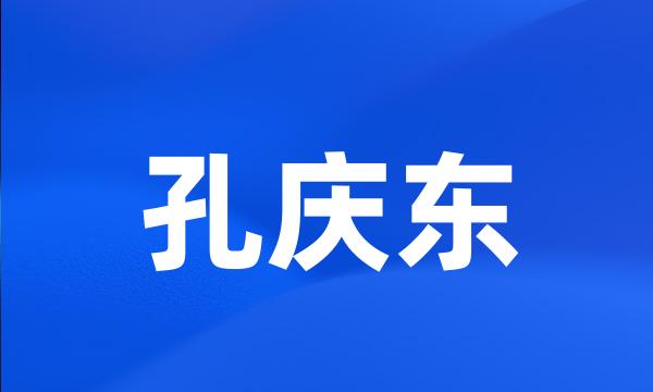 孔庆东