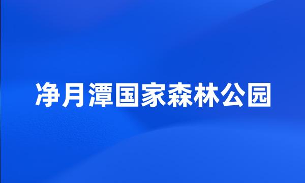 净月潭国家森林公园