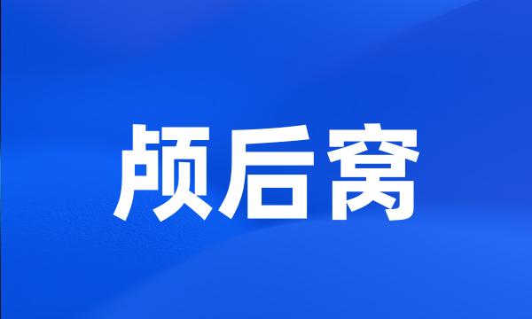 颅后窝