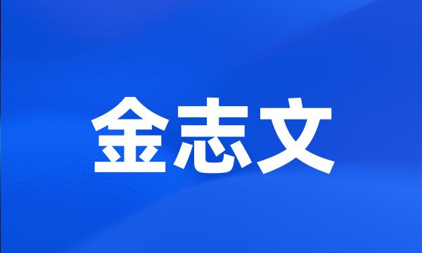 金志文