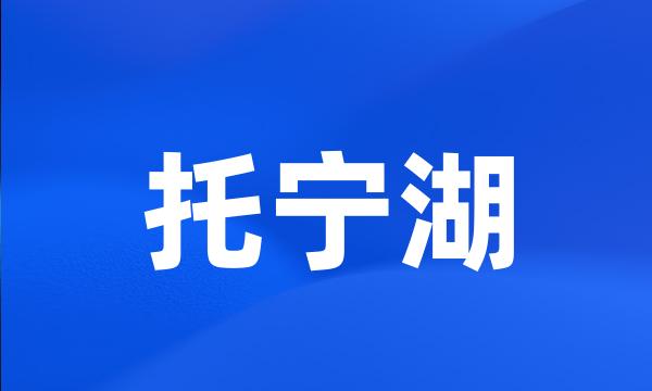 托宁湖