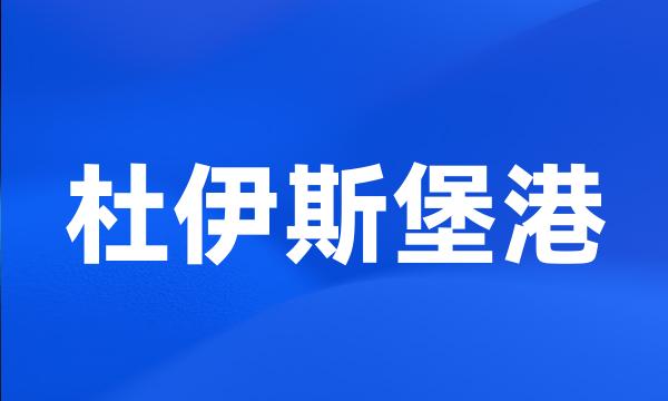 杜伊斯堡港