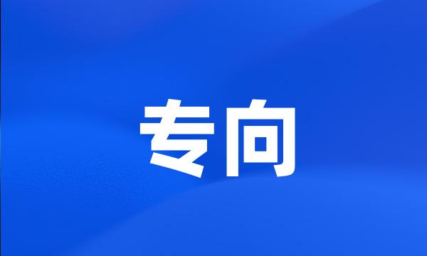 专向