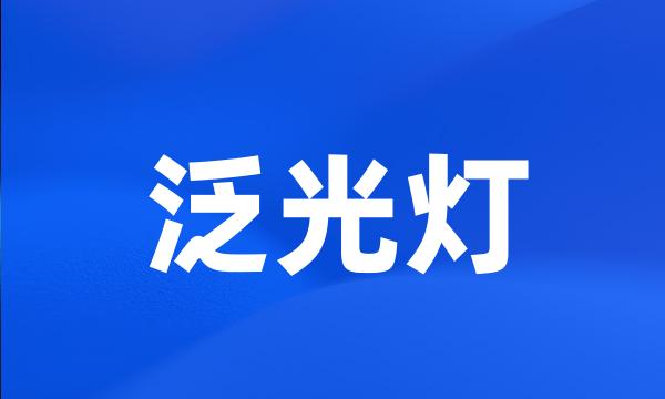 泛光灯