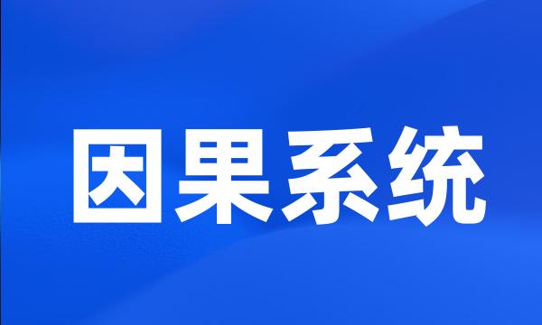 因果系统