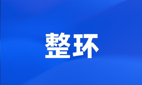 整环