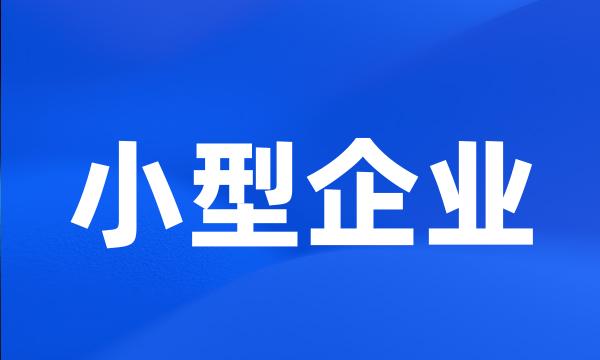 小型企业