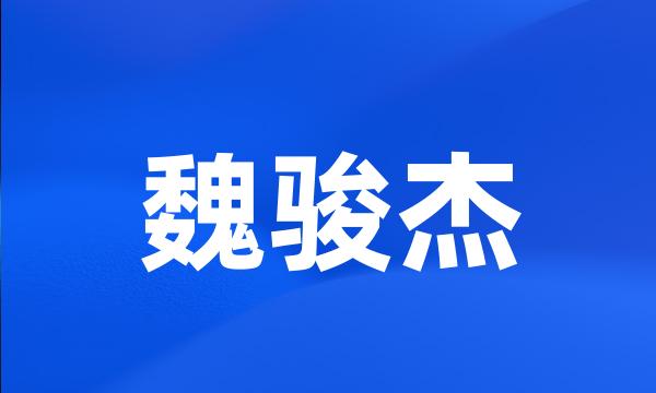 魏骏杰