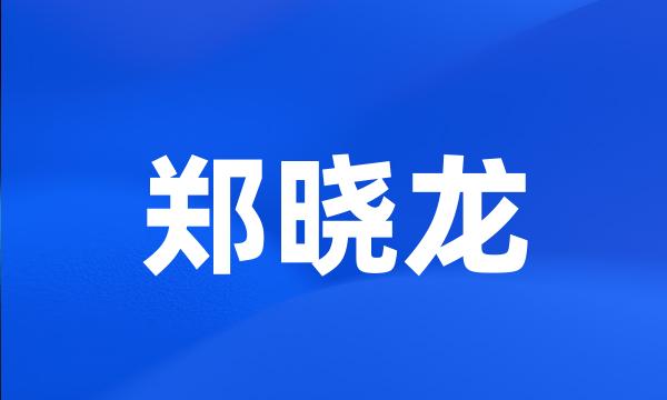 郑晓龙