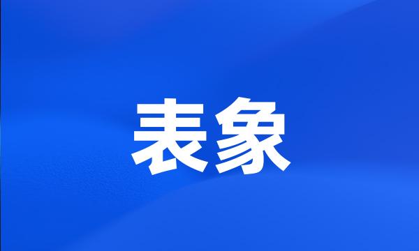 表象