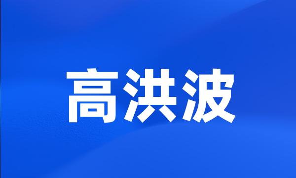 高洪波