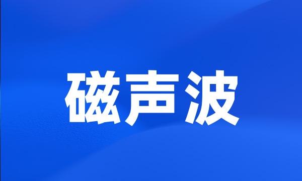 磁声波