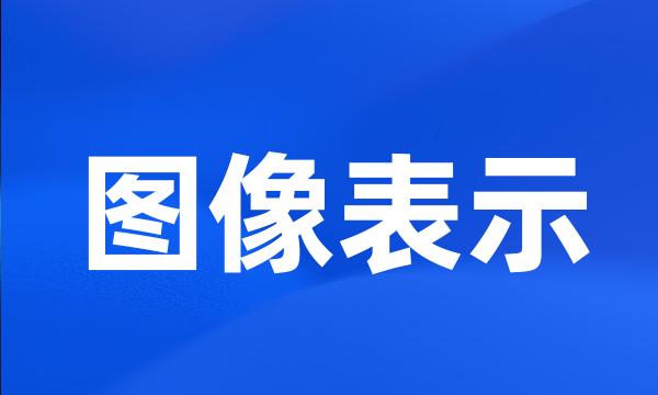 图像表示