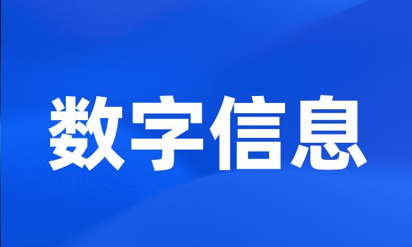 数字信息