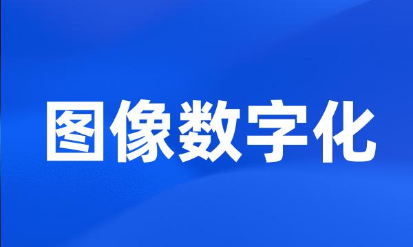 图像数字化