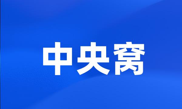 中央窝